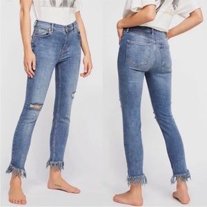Free People - we the free : Great Heights Frayed Skinny Jeans